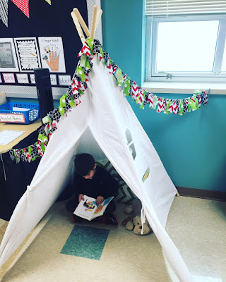 My Classroom Tepee and Other Fun Reading Spots!