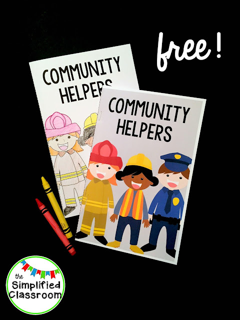 Community Helpers Easy Reader Freebie!