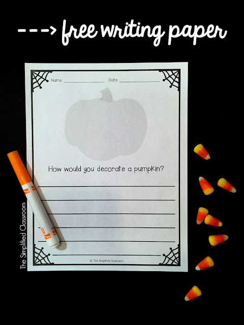 Free Pumpkin Writing Paper