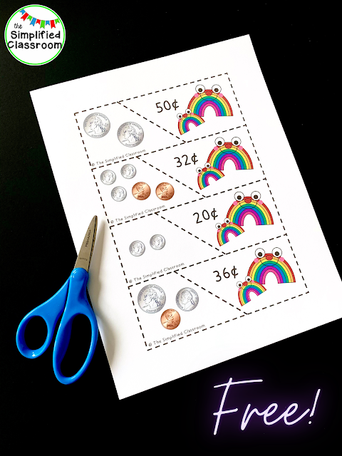 Rainbow Money Matching Game