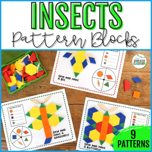 Insect Pattern Blocks Printable Tangrams Puzzles Pattern Block Templates Mats