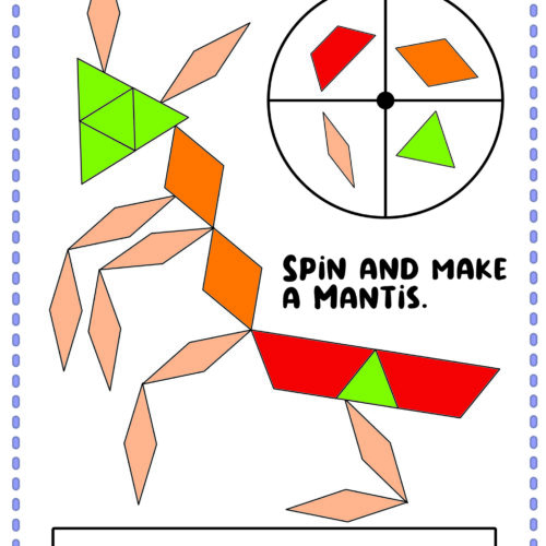 Insects Pattern 2D Shapes Blocks Math Activity Center - Image 3