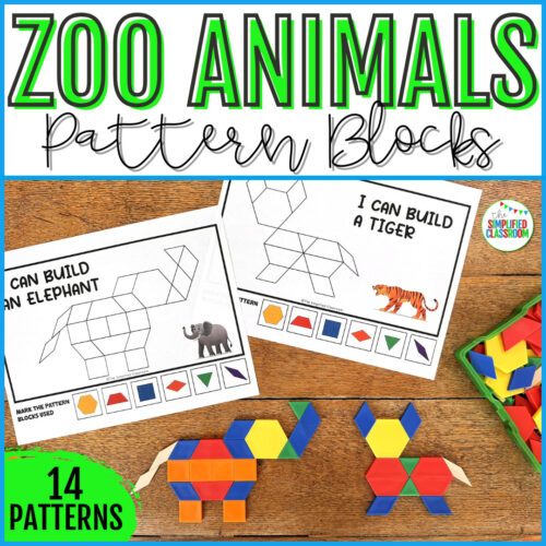 Printable Tangrams Activities Puzzles Mats Zoo Animal Pattern Blocks Templates