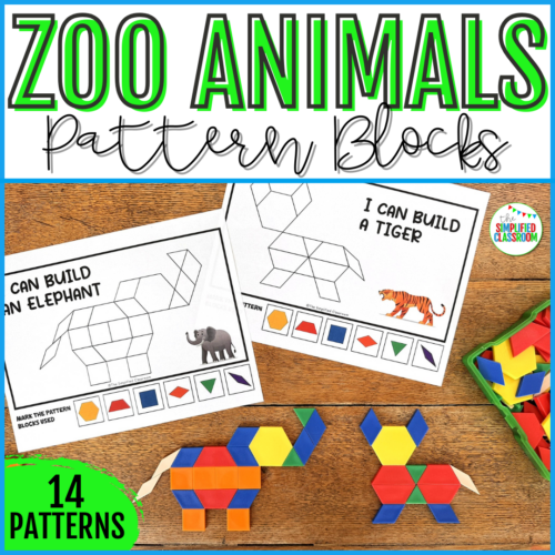 Printable Tangrams Activities Puzzles Mats Zoo Animal Pattern Blocks Templates