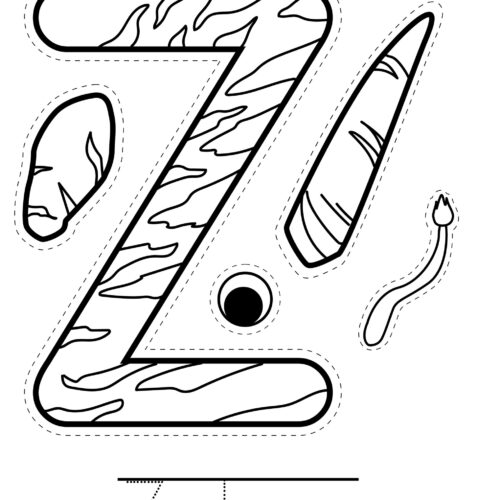 Uppercase A to Z Animal Letter Crafts Perfect for Kindergarten - Image 4