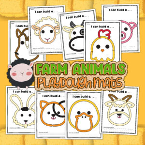 Farm Animal Play Dough Mats for Fine Motor FUN - Image 2