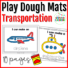Transportation Play Dough Mats