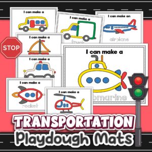Transportation Play Dough Mats - Image 2