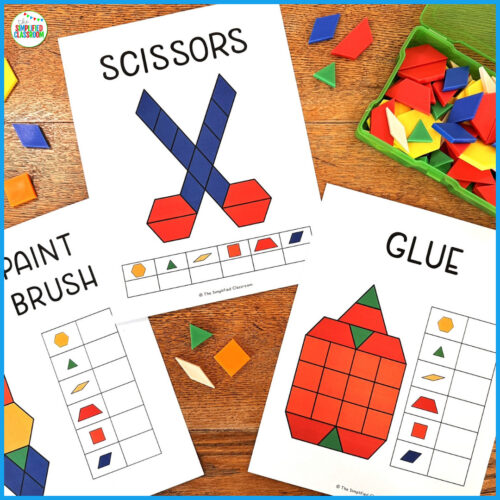 Back to School Pattern Blocks Templates Printable Tangrams Activities ...