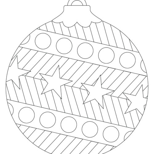 Christmas Ornament Coloring Pages - Image 4