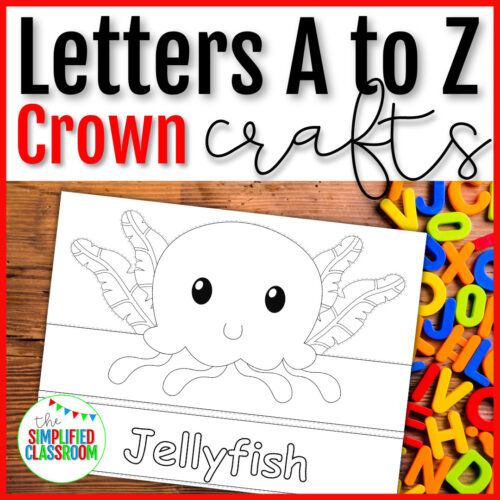 A to Z Letter Animal Crown Crafts FUN ABC Activity
