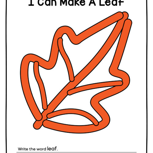 Fall Play Dough Mats for Fine Motor Center FUN - Image 4
