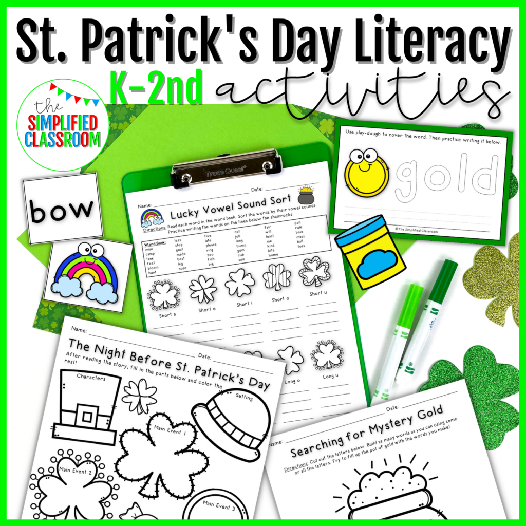Shamrocks, Rainbows, and Leprechaun Magic: St. Patrick’s Day Delight in the Classroom: Kindergarten, First, and Second Grade Activities