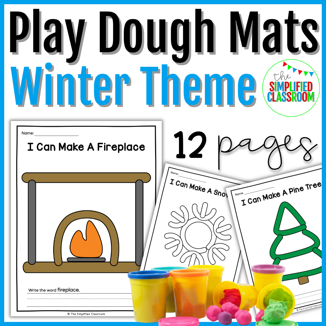 End of the Year Playdough Mats Morning Bins - Playdough Mats Summer theme