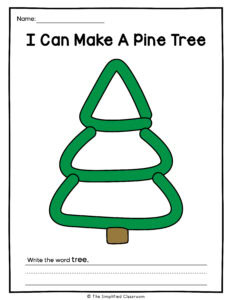 Winter Holiday Play Dough Mats for Fine Motor Center FUN - The ...
