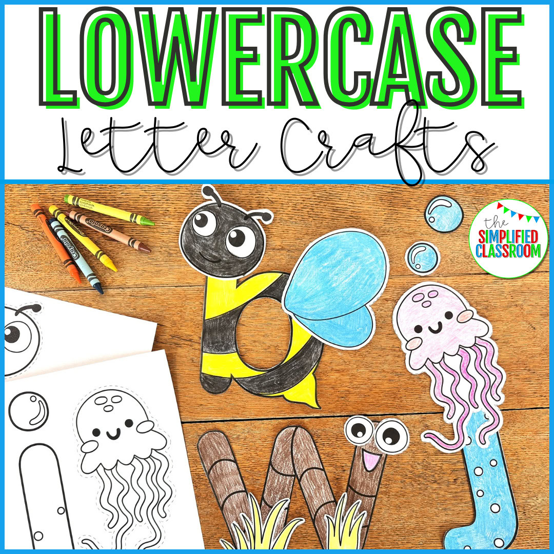 Animal Letter Crafts for Letters A B C D to Z Including Lowercase Letters J V Y