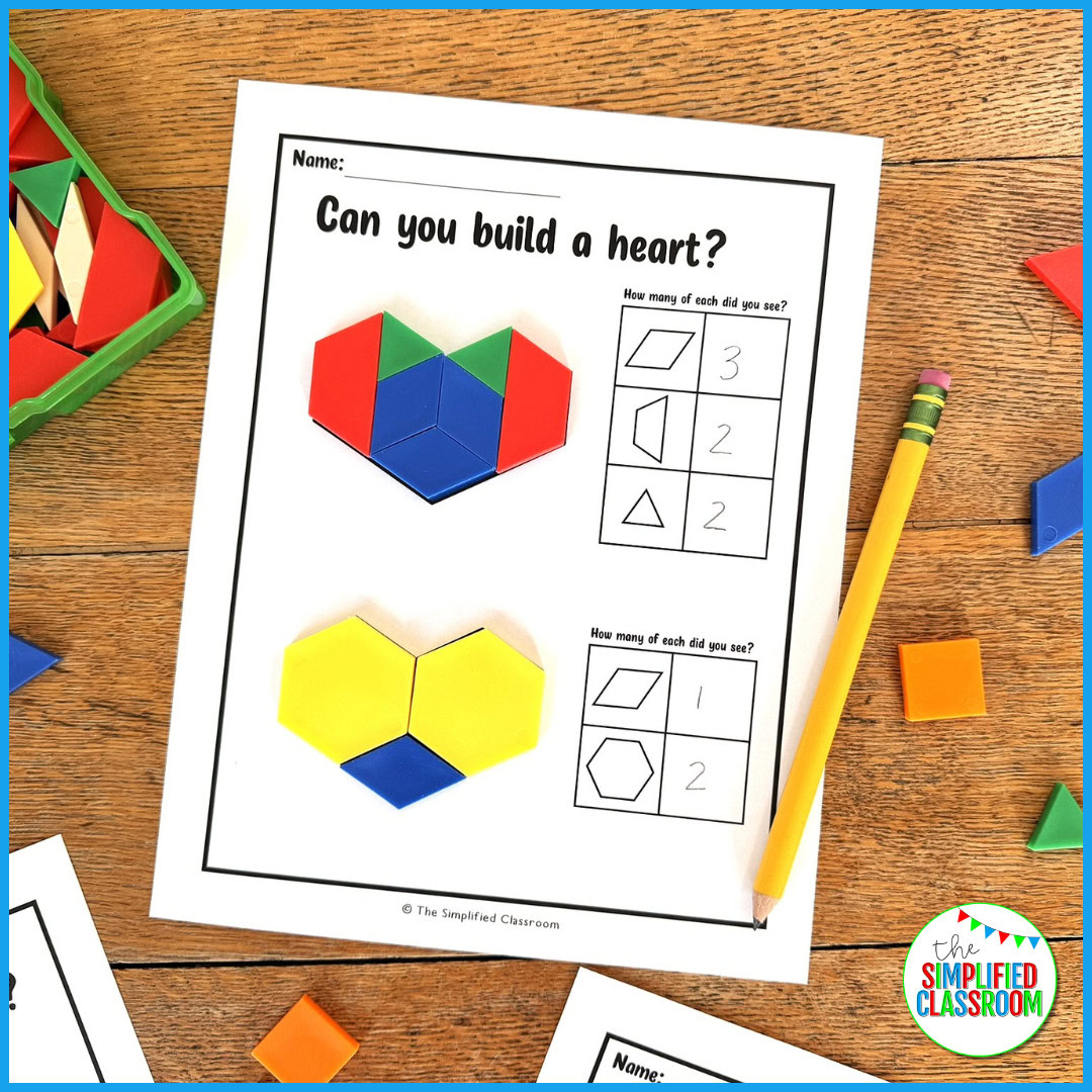 Printable Tangrams Activities Pattern Block Shapes Templates Puzzles Mats Center - Image 2