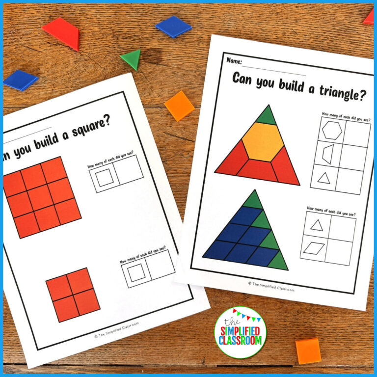 Printable Tangrams Activities Pattern Block Shapes Templates Puzzles ...