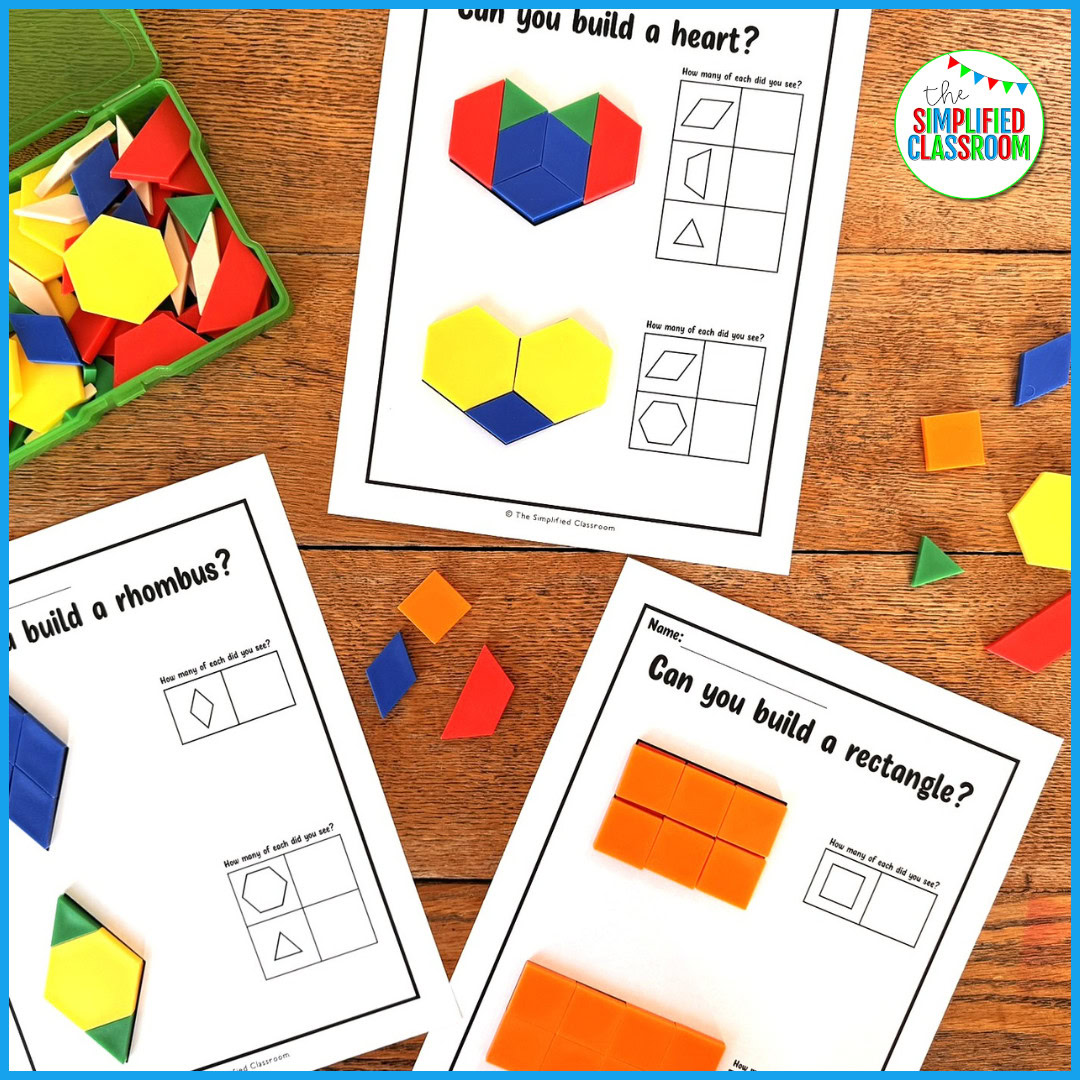 Printable Tangrams Activities Pattern Block Shapes Templates Puzzles Mats Center - Image 4