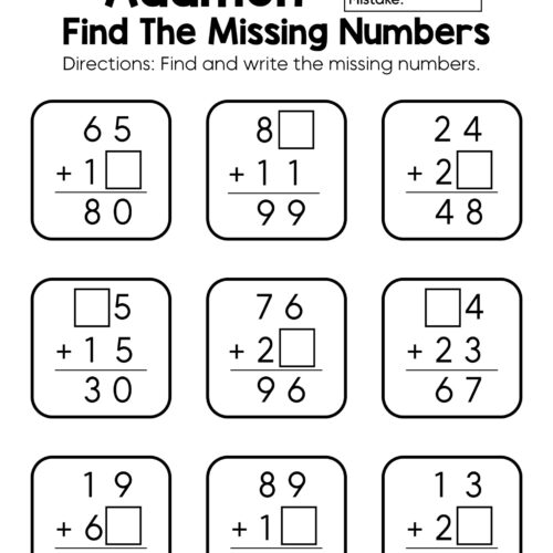 Single Double and Triple Digit Math Addition Worksheets - Image 4