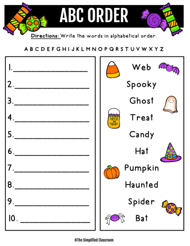 Halloween Activities for Reading Writing Letters Play Dough CVC Word Mats - Image 4