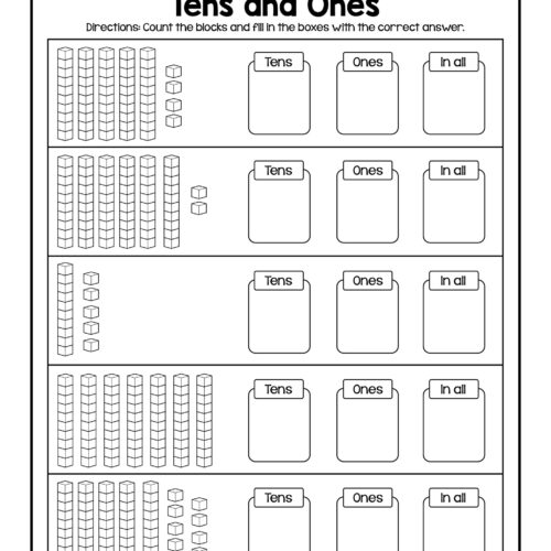 Fall Themed Place Value Math Worksheets - Image 3