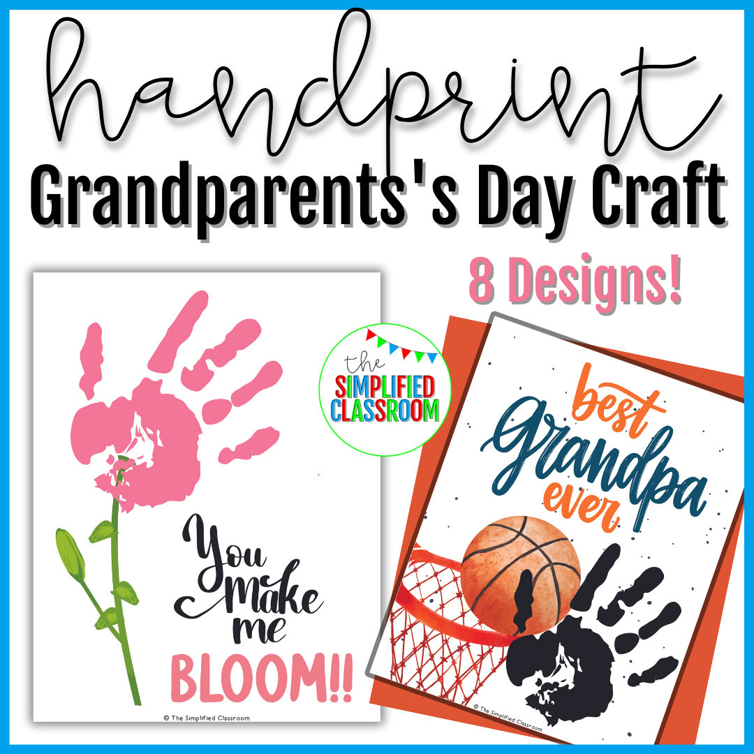 Grandparents Day Handprint Painting Craft Gift