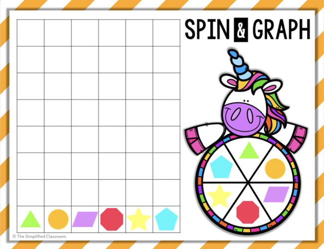FREE EDITABLE Unicorn Spin and Graph Math Game - Image 4
