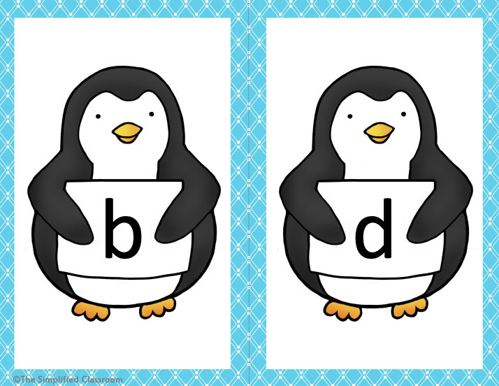 FREE Penguin Letter Identification ID Center for B D P and Q - Image 3