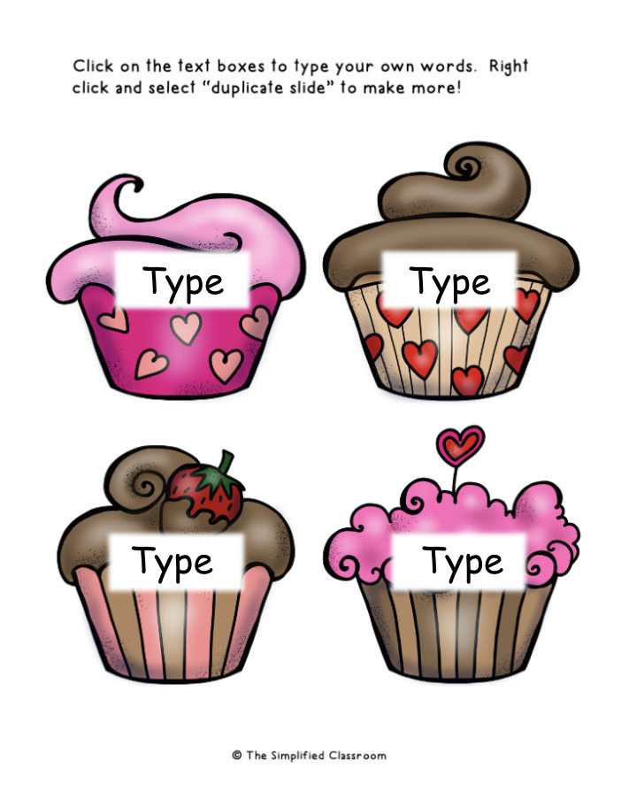 FREE Editable Cupcake CVC Words - Image 2