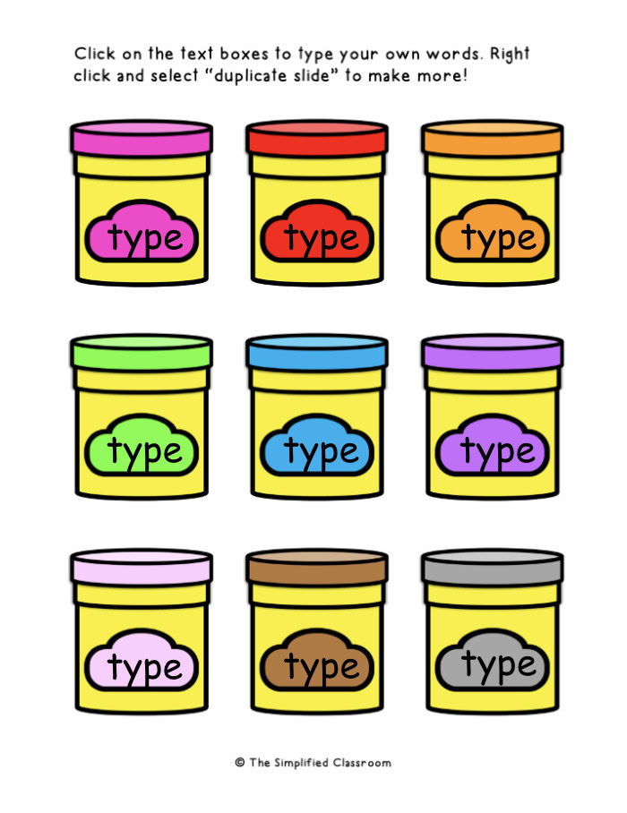 Playdough Stamping Trick Sight Words - Image 3