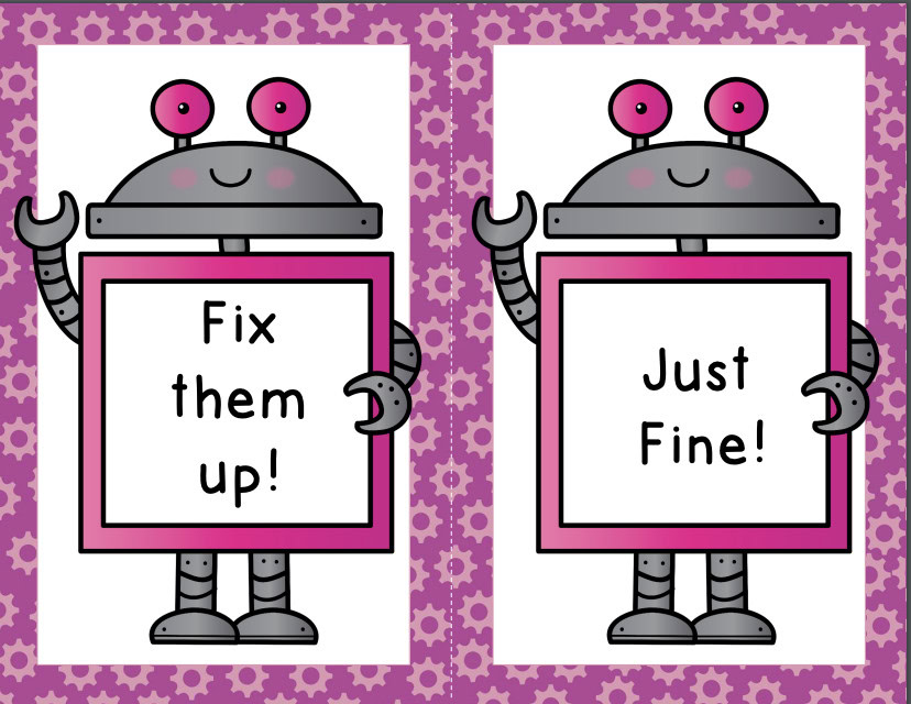 Fixing Sentences Robot Theme Literacy Center for First Grade - Image 2