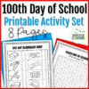 100th Day of School Activity Set