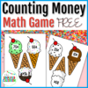 FREE Ice Cream Counting Money Matching Math Game