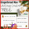 FREE Winter Build a Sentence Literacy Center with Gingerbread Man