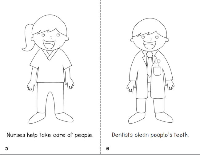 FREE Community Helpers Easy Reader Printable Decodable Book - Image 4