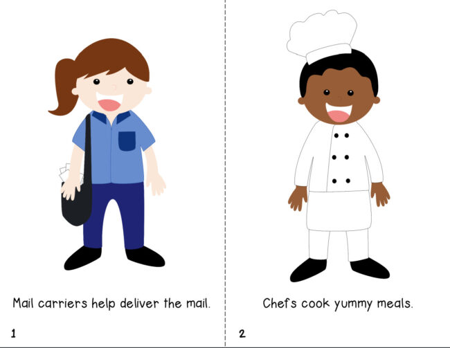 FREE Community Helpers Easy Reader Printable Decodable Book - Image 3