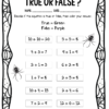 FREE Addition True or False Math Problems Spider Halloween - Image 3