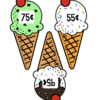 FREE Ice Cream Counting Money Matching Math Game - Image 3