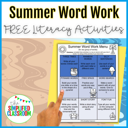 FREE Summer Literacy Activities
