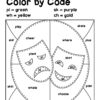Color by Code Coloring Activities Mardi Gras Blends and Digraphs - Image 3