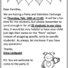 Editable Valentines Day Party Letter Home to Families and Parents for Exchange - Image 4