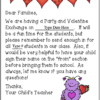 Editable Valentines Day Party Letter Home to Families and Parents for Exchange - Image 2