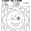 Color by Code Coloring Activities Emoji Emojis Addition and Subtraction within 5 - Image 2