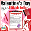 Editable Valentines Day Party Letter Home to Families and Parents for Exchange