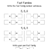 FREE Fact Families Family Practice Worksheet for First Grade - Image 3