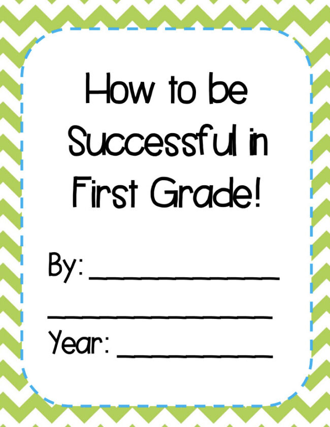 FREE Class Book How to be Successful in Kindergarten First Grade Second Grade - Image 2
