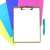 FREE Colorful Clipboard Flat Lay Mockups Stock Photos - Image 3