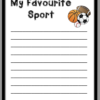 FREE My Favorite Sport Opinion Writing Paper - Image 2