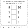 First Grade NO PREP Math Comparing Numbers Greater Than Less Than Worksheet Pack - Image 4